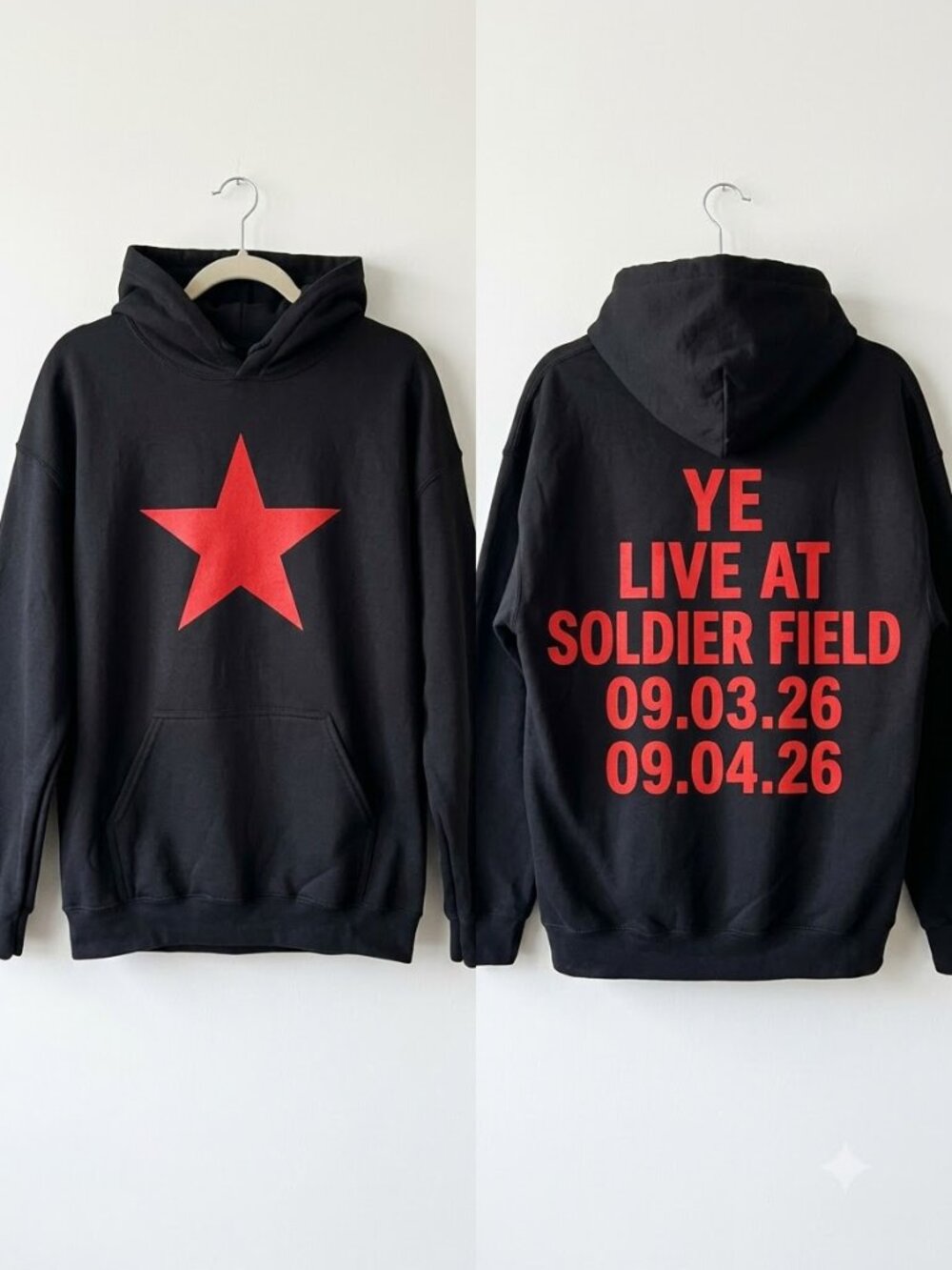 Kanye West YE Live at Soldier Field Chicago Hoodie